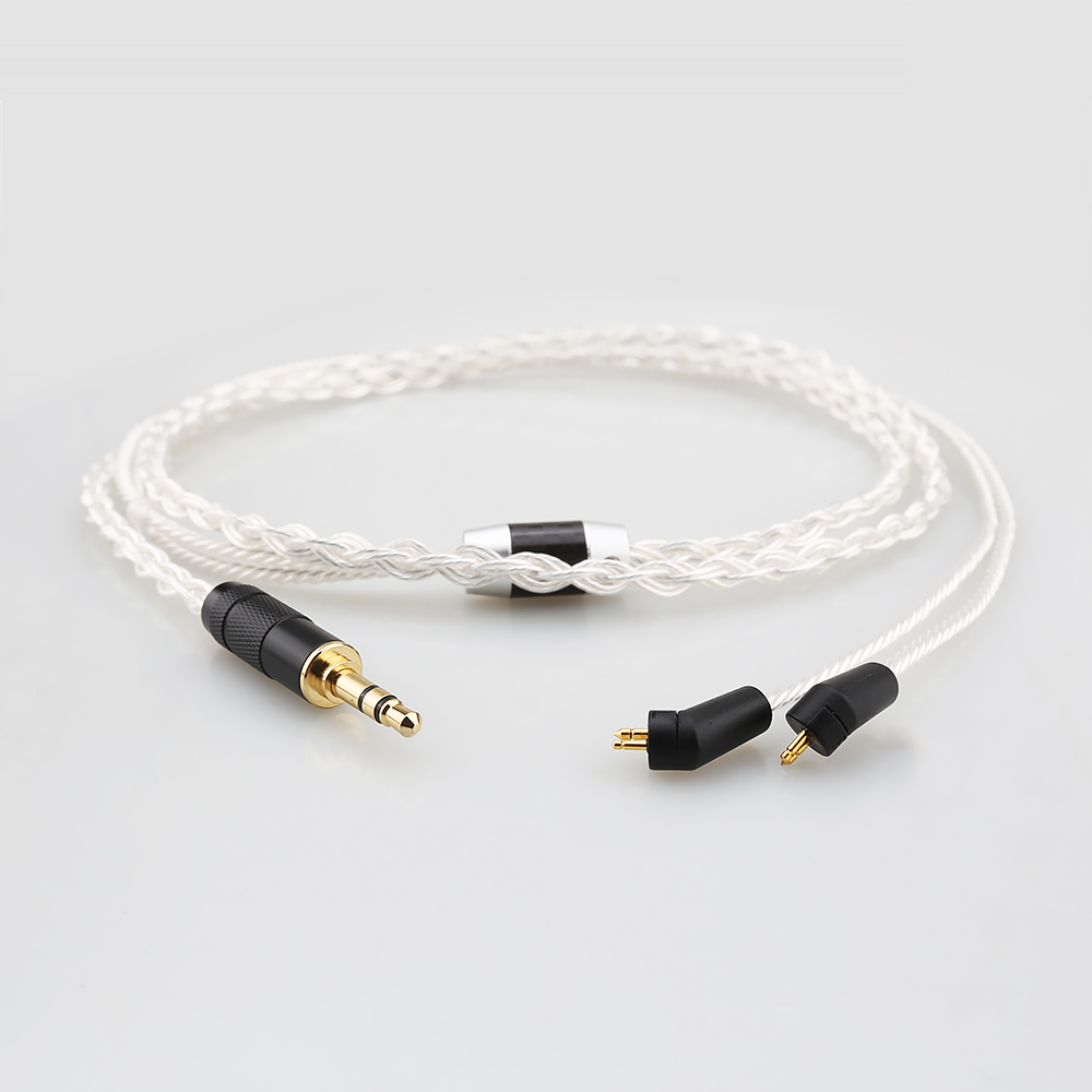 In Ear Monitor Iem - كابل ترقية مطلي بالفضة بثماني نواة