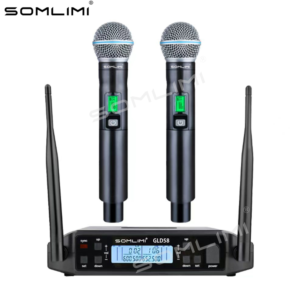 ميكروفون لاسلكي احترافي محمول  - مراجعة Shure Mic Sm58 وسعره