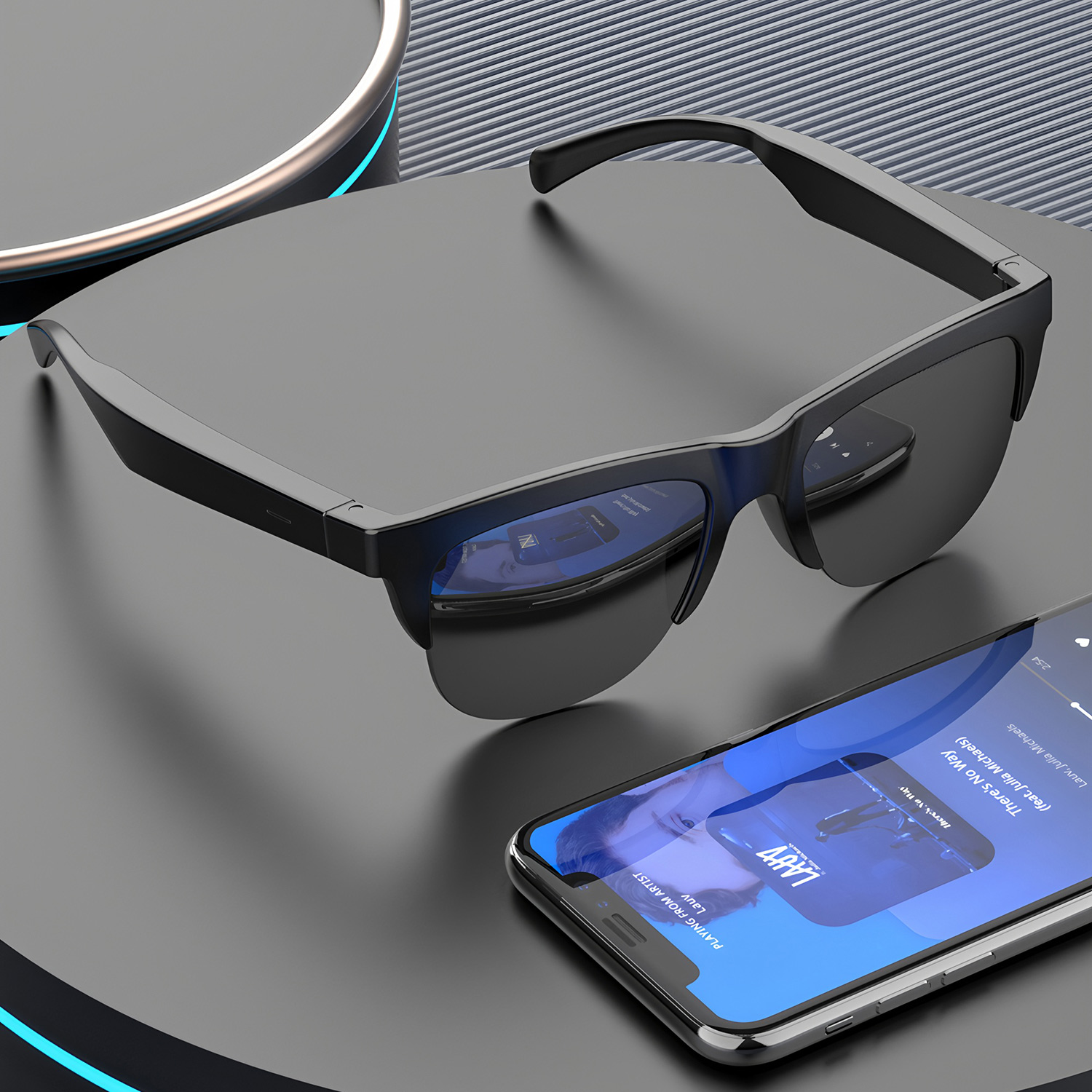 نظارات شمسية ذكية مزودة بتقنية - مراجعة Bluetooth Headset On Ear وسعره